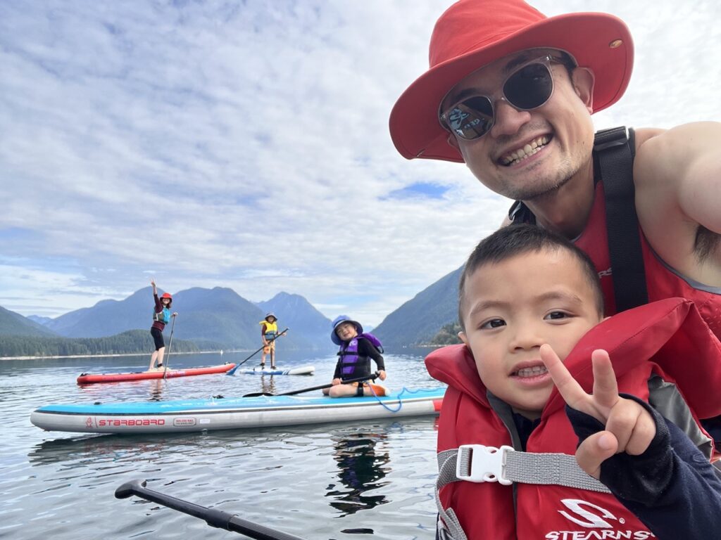 paddleboarding alouette lake