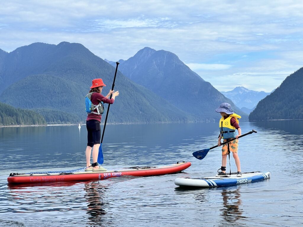 paddleboarding alouette lake