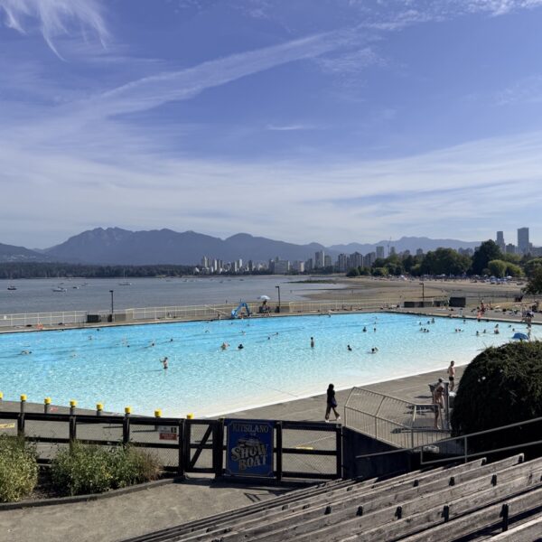 Swimming at Kitsilano Outdoor Pool