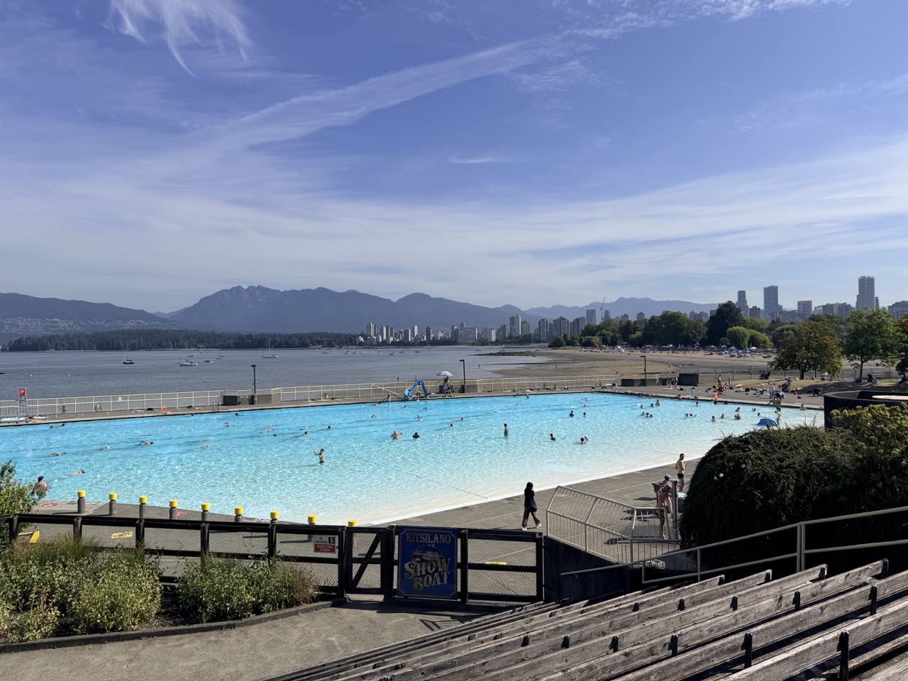 Swimming at Kitsilano Outdoor Pool
